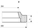 Uszczelniacz pierścień zgarniający 88x96x5,3