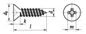 Blachowkręt łeb stożkowy 4,2x32 OC ISO7050 30szt