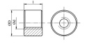 Nakrętka trapezowa Tr 32x6 cylindryczna stal