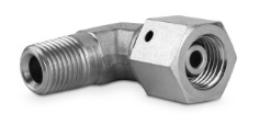 Złączka kolankowa z nakrętką obrotową 1/4” BSPT-1/4” BSP 4600-04