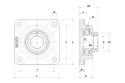 Zespół z oprawą żeliwną FY 35 TF/VA228 SKF Zespół z oprawą żeliwną FY 35 TF/VA228 SKF